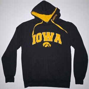 Stadium Athletics Mens Iowa Hawkeyes Black and Yellow Hoodie Size Medium